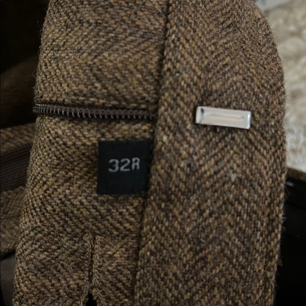 Rust Herringbone Tweed Vest and Pants - Picture 11 of 12